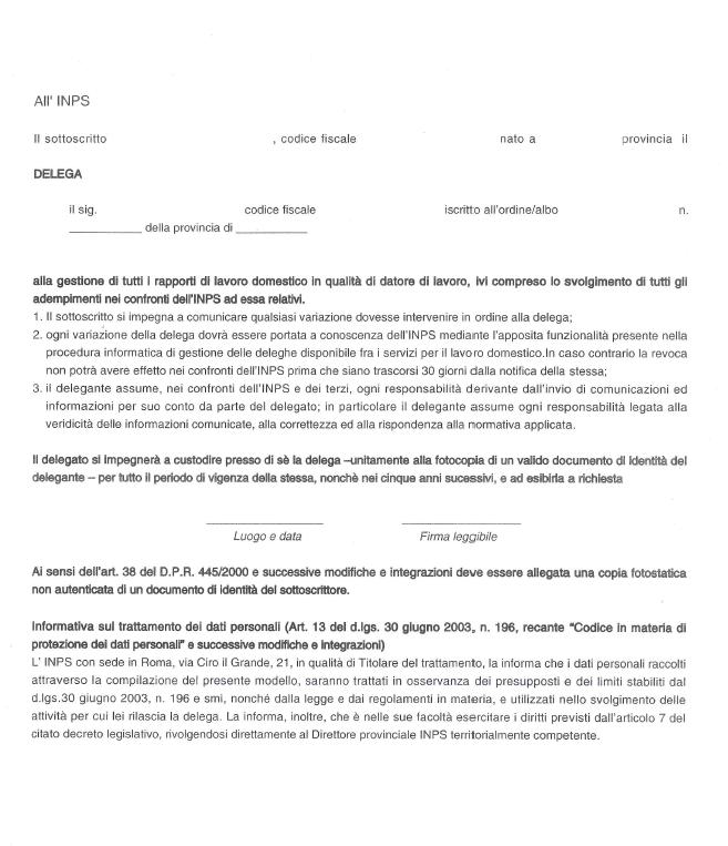 Lettera di presentazione per badante