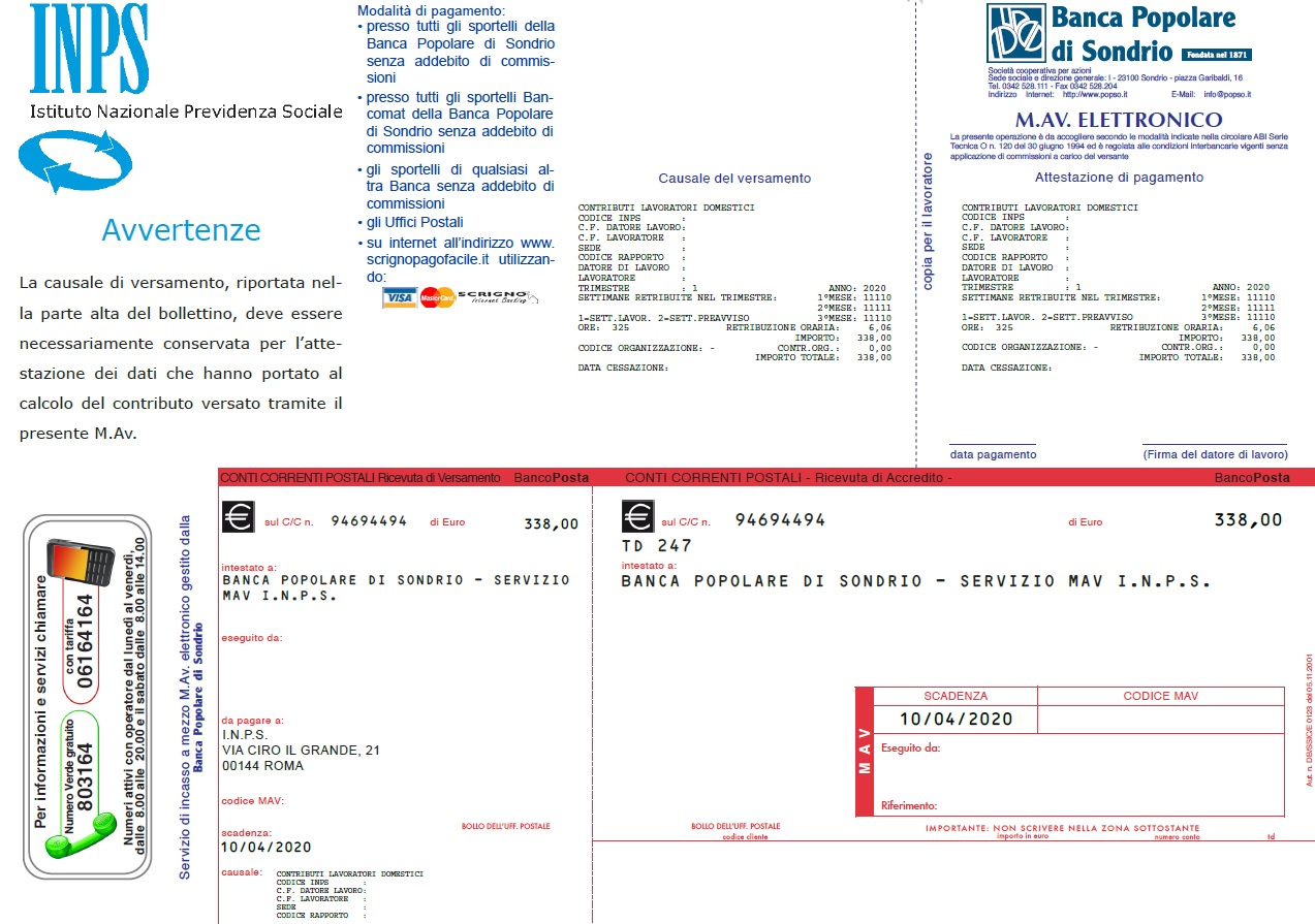 CONTRIBUTI BADANTE SCARICARE