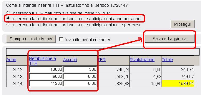 calcolo tfr anno per anno